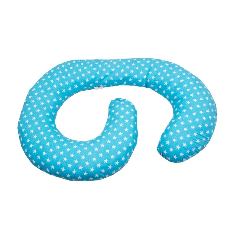 Perna de alaptare multifunctionala MyKids Stelute Blue White