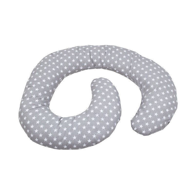 Perna de alaptare multifunctionala MyKids Stelute Grey White