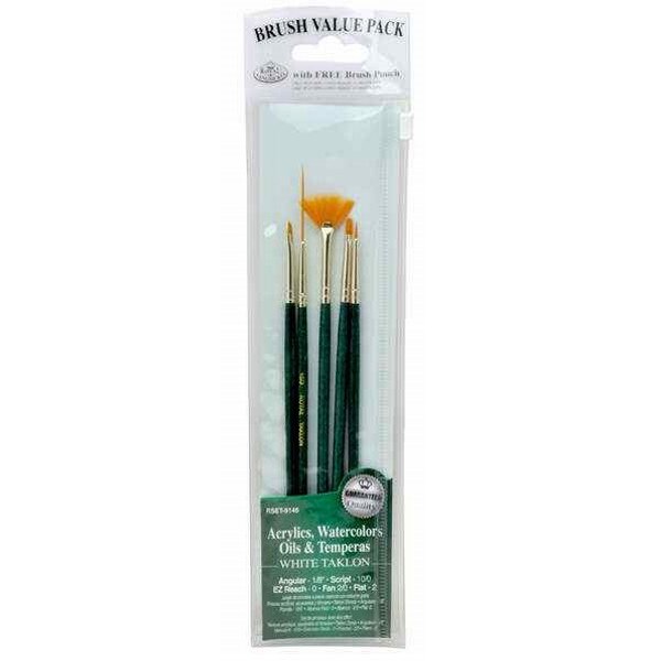Set 5 pensule fir sintetic gama Royal Brush Selection