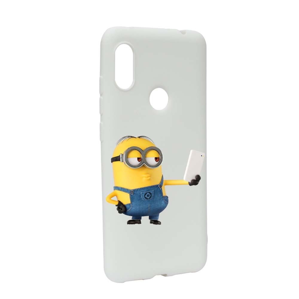 Husa de protectie Minion Selfie pentru Xiaomi Mi Max 3, rezistenta la uzura, anti-alunecare, din silicon Premium, W211