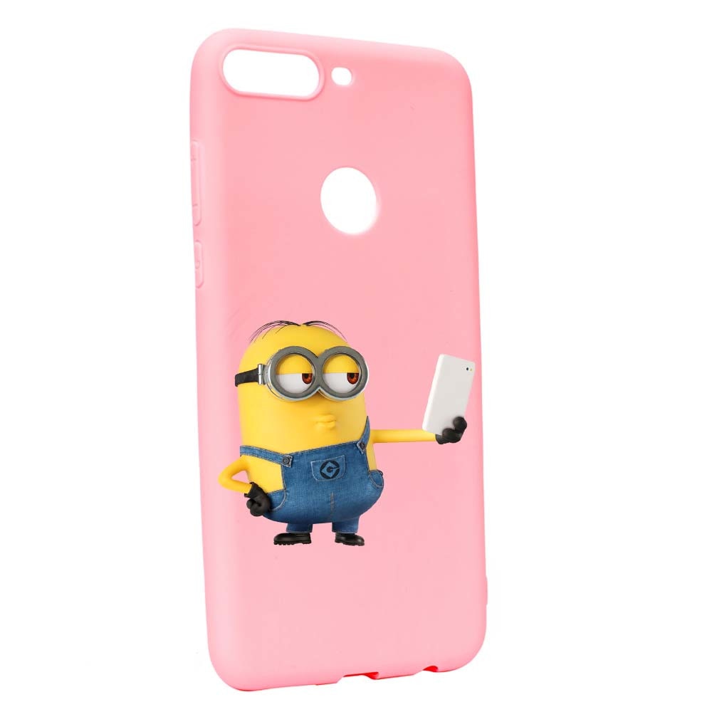 Husa de protectie Minion Selfie pentru OnePlus 5T, rezistenta la uzura, anti-alunecare, din silicon Premium, P211
