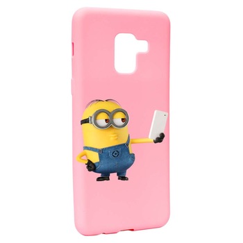 Husa de protectie Minion Selfie pentru Samsung Galaxy A5 2018, rezistenta la uzura, anti-alunecare, din silicon Premium, P211 Husa de protectie Minion Selfie pentru Samsung Galaxy A5 2018, rezistenta la uzura, anti-alunecare, din silicon Premium, P211