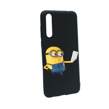 Husa de protectie Minion Selfie pentru Huawei P20 Pro, rezistenta la uzura, anti-alunecare, din silicon Premium, B211 Husa de protectie Minion Selfie pentru Huawei P20 Pro, rezistenta la uzura, anti-alunecare, din silicon Premium, B211