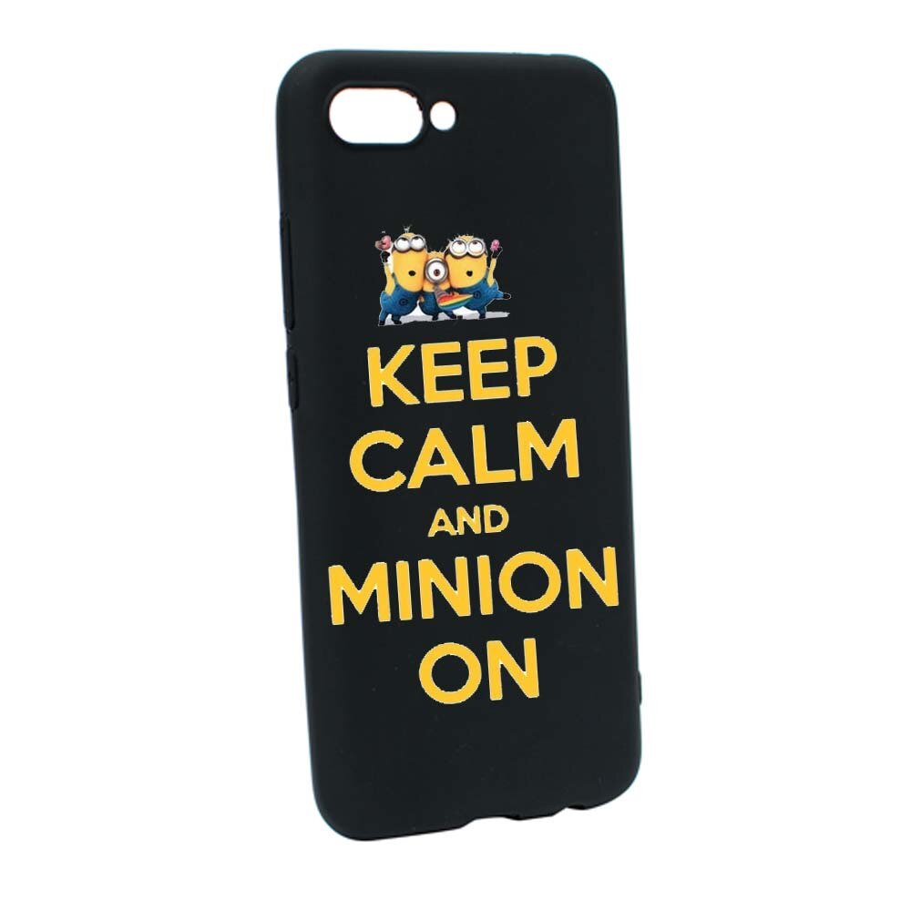 Husa de protectie Minion Keep Calm pentru Huawei Honor 10, rezistenta la uzura, anti-alunecare, din silicon Premium, B209
