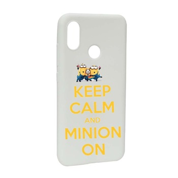 Husa de protectie Minion Keep Calm pentru Xiaomi Mi 8, rezistenta la uzura, anti-alunecare, din silicon Premium, W209 Husa de protectie Minion Keep Calm pentru Xiaomi Mi 8, rezistenta la uzura, anti-alunecare, din silicon Premium, W209