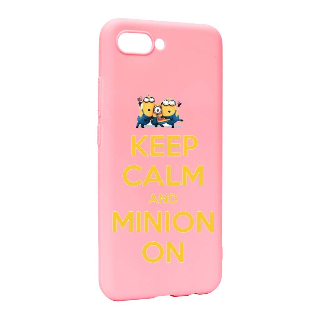 Husa de protectie Minion Keep Calm pentru Huawei Honor 10, rezistenta la uzura, anti-alunecare, din silicon Premium, P209