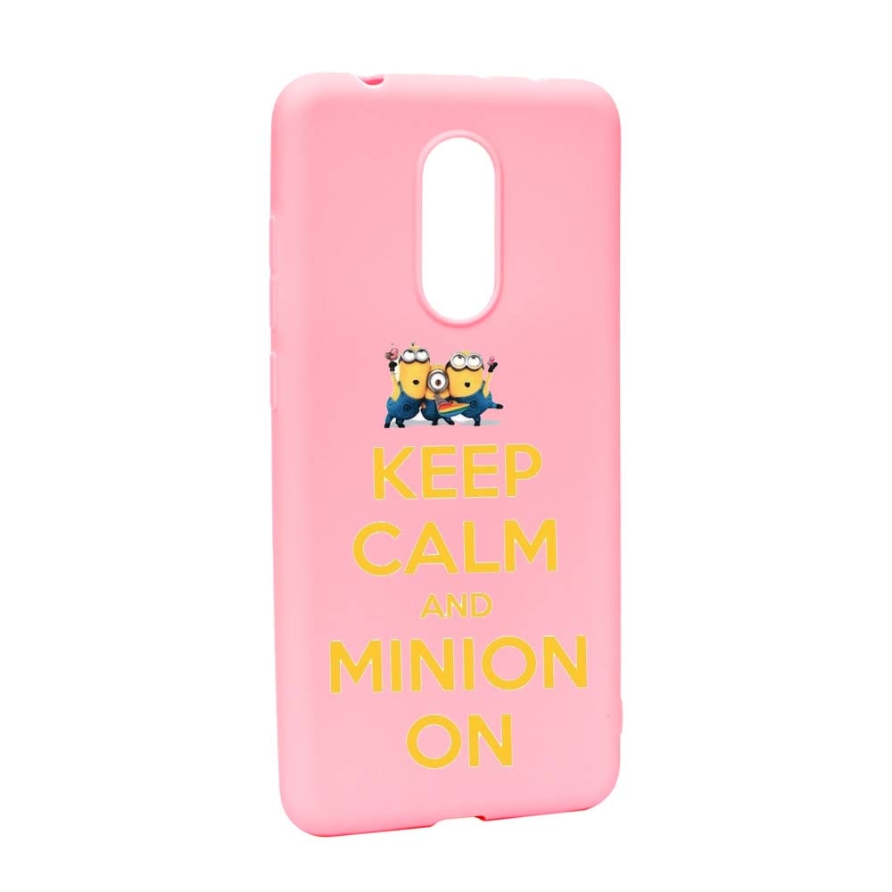 Husa de protectie Minion Keep Calm pentru Xiaomi Redmi Note 5 / Redmi 5 Plus, rezistenta la uzura, anti-alunecare, din silicon Premium, P209