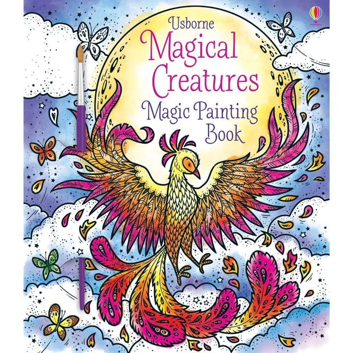 Carte de pictat cu apa - Magical Creatures Magic Painting Book