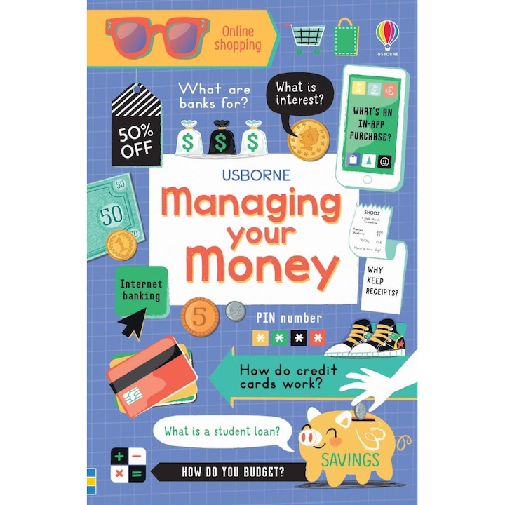 Carte "Managing your money" de Jane Bingham, 11 ani+, Usborne