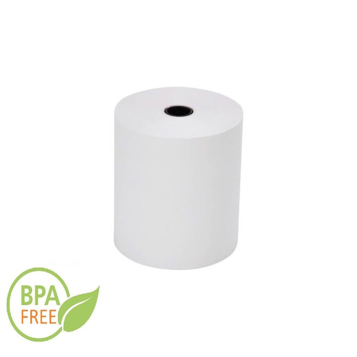 Hartie Termica Casa de Marcat, 37mm x 12m, Role Termice Aparate Fiscale si Case de Marcat, Role Termice fara Bisfenol A (BPA), Hartie pentru Casa de Marcat Alba, Hartie Casa de Marcat cu Marker, Hartie Bonuri Fiscale