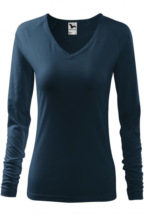 Tricou pentru dama cu maneca lunga Elegance, albastru marin, marime XL