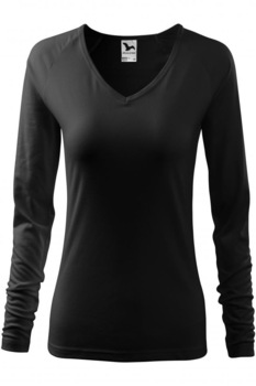 Tricou pentru dama cu maneca lunga Elegance, Negru Tricou pentru dama cu maneca lunga Elegance, Negru