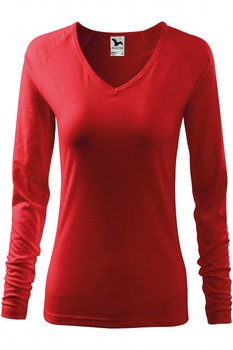 Tricou pentru dama cu maneca lunga Elegance, Rosu Tricou pentru dama cu maneca lunga Elegance, Rosu