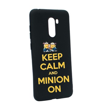 Husa de protectie Minion Keep Calm pentru Xiaomi PocoPhone F1, rezistenta la uzura, anti-alunecare, din silicon Premium, B209 Husa de protectie Minion Keep Calm pentru Xiaomi PocoPhone F1, rezistenta la uzura, anti-alunecare, din silicon Premium, B209