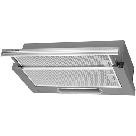 Hota incorporabila telescopica Hansa OTC611IH, Putere de absorbtie 198 mc/h, 1 motor, 60 cm, Inox
