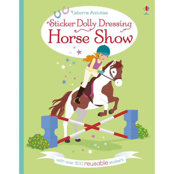 Книга за занимания "Horse Show" от Lucy Bowman, 5+ години, Usborne