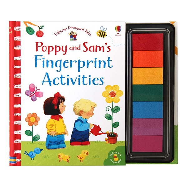 Carte cu activitati de pictat - Poppy and Sam's fingerprint activities