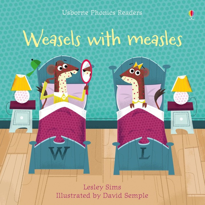 Carte de citit "Weasels with measles", 3 ani+, Usborne