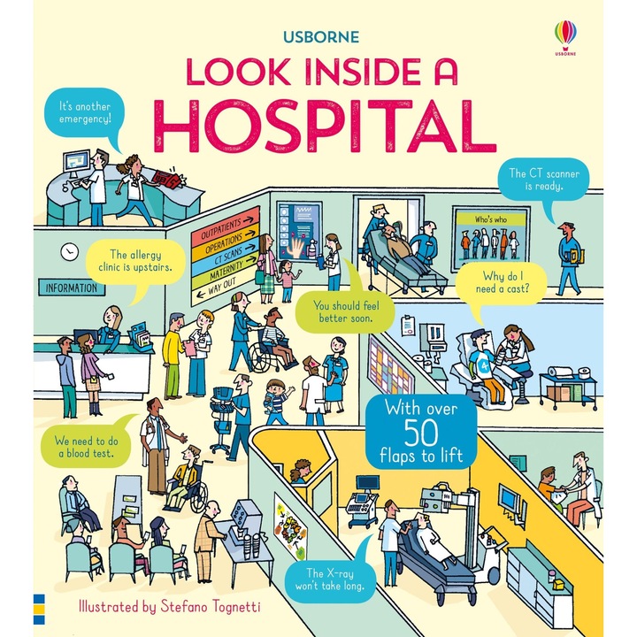 Look inside a hospital - Carte Usborne 3+