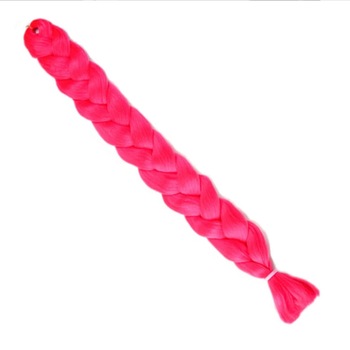 Extensii colorate de par pentru impletituri roz electric par sintetic 165g Extensii colorate de par pentru impletituri roz electric par sintetic 165g
