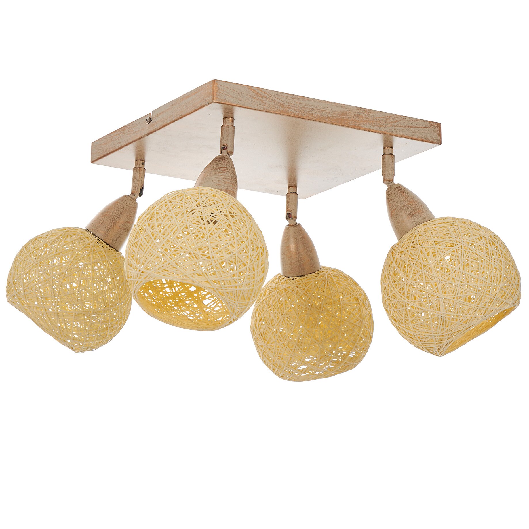 Plafoniera EL 1820/4 BGD, Antique Auriu