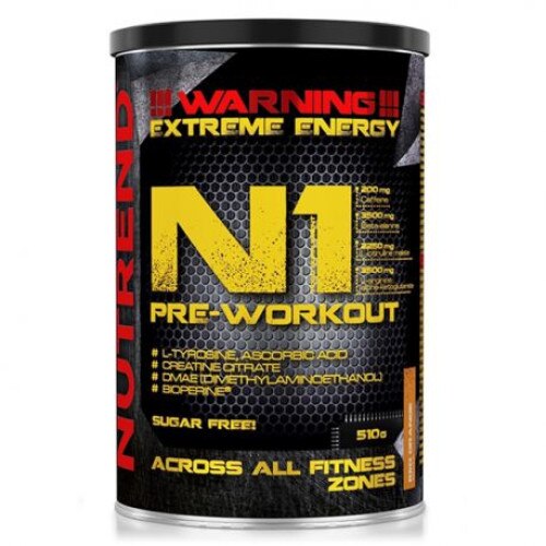 Pudra energizanta Nutrend N1 Pre-Workout 510 g