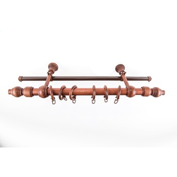 Kit galerie lemn masiv mahon 240 cm + sina U cires 230 cm Kit galerie lemn masiv mahon 240 cm + sina U cires 230 cm