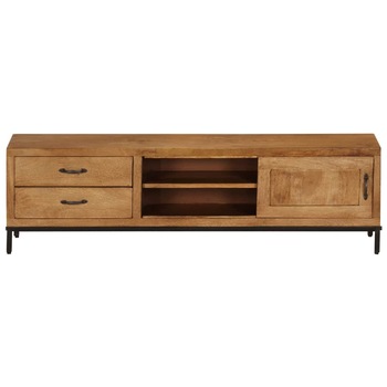 Comoda TV, vidaXL, Lemn de mango, Maro, 140 x 30 x 40 cm Comoda TV, vidaXL, Lemn de mango, Maro, 140 x 30 x 40 cm