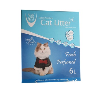 Nisip igienic pentru pisici Vancat Antibacterial Blue, 6 L Nisip igienic pentru pisici Vancat Antibacterial Blue, 6 L