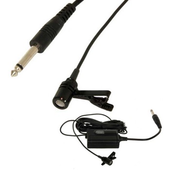 Microfon lavaliera, condensator, prindere clip, 100 Ohm, negru Microfon lavaliera, condensator, prindere clip, 100 Ohm, negru