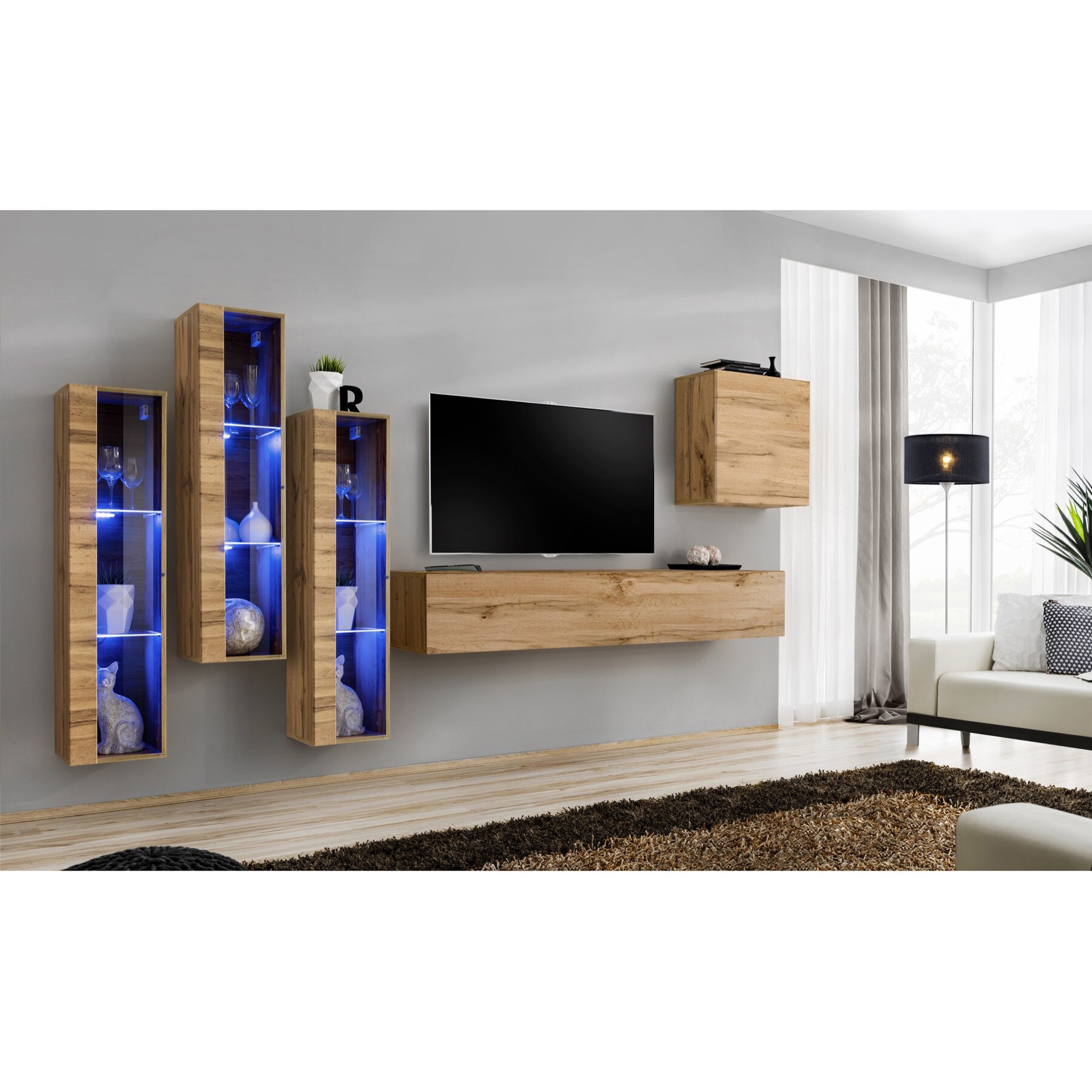 Living Genarom Switch 13 WT SW 13 Stejar Wotan, 330 x 160 x 40 cm