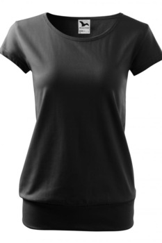 Tricou pentru dama City, Negru Tricou pentru dama City, Negru