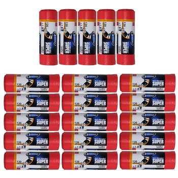 Pachet - 20 x Saci menajeri, Sano Optima, 120 litri Pachet - 20 x Saci menajeri, Sano Optima, 120 litri