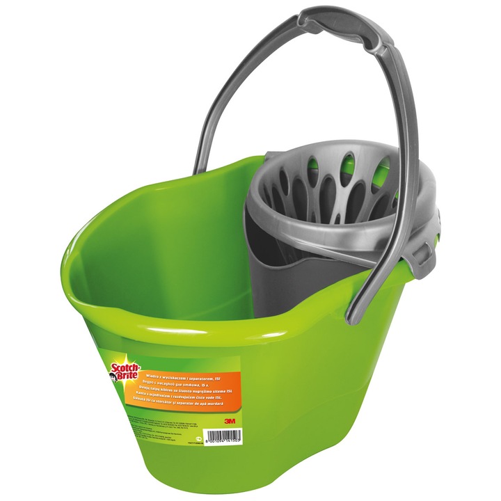 Galeata Scotch-Brite cu storcator si separator