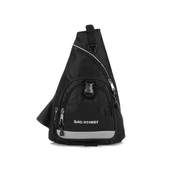 Bag Street, Rucsac 026, Poliester, Negru Bag Street, Rucsac 026, Poliester, Negru