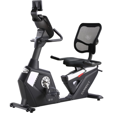 Bicicleta fitness orizontala GYMOST BMG-R11, volanta 15 kg, rezistenta 20 niveluri