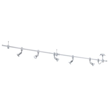 Sina spoturi EGLO Vilanova 93359, 5x3W, GU10-LED, 1200lm, 3000K, lumina calda, aluminiu, otel, crom, 200 x 20 cm, A+ Sina spoturi EGLO Vilanova 93359, 5x3W, GU10-LED, 1200lm, 3000K, lumina calda, aluminiu, otel, crom, 200 x 20 cm, A+