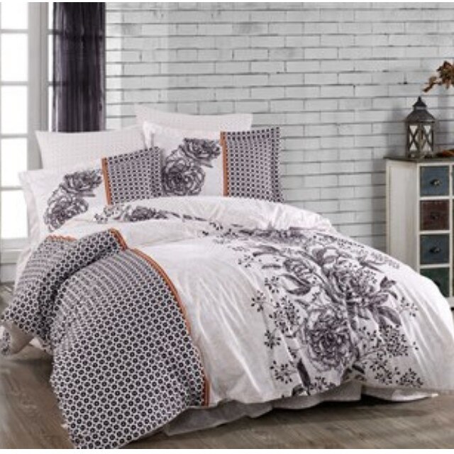 Lenjerie de pat bumbac Hobby ARIANNA MOV, lenjerie pat dublu, 4 piese, 200x220 / 50x70