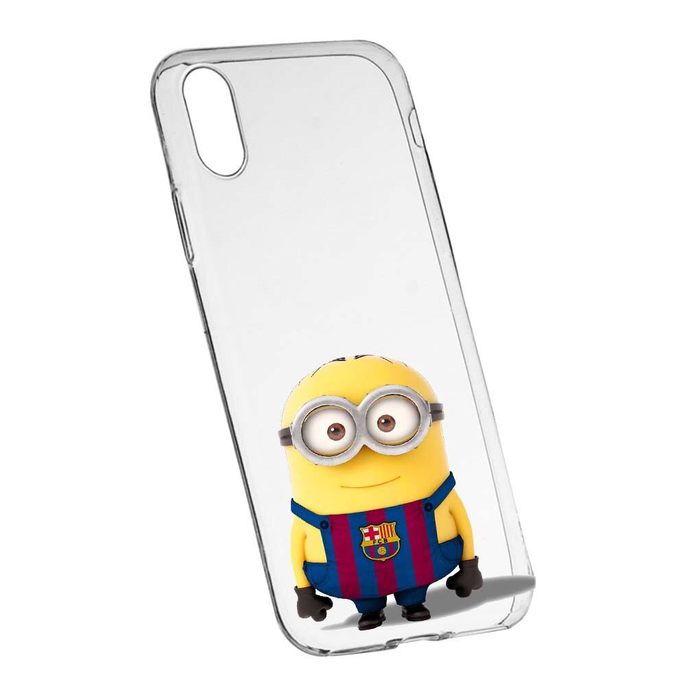 Husa de protectie Minion Football pentru Apple iPhone XR, rezistenta la uzura, anti-alunecare, din silicon Premium, 212