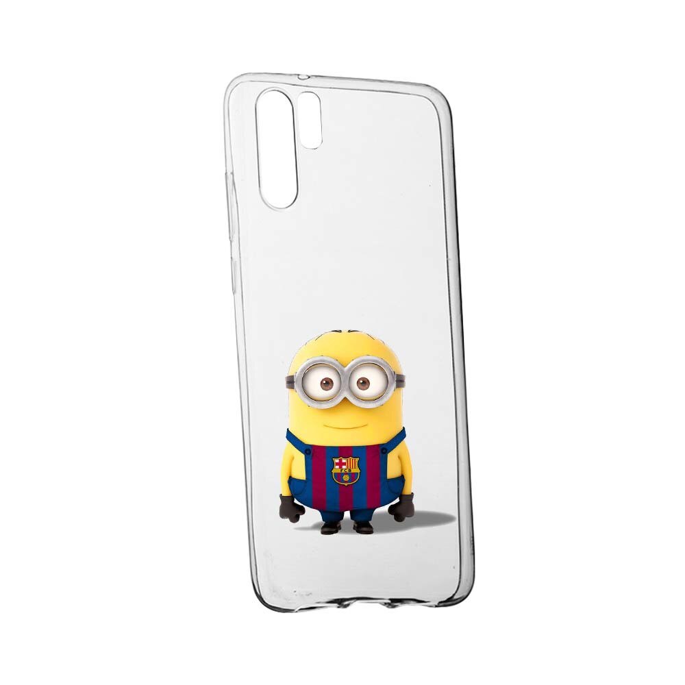 Husa de protectie Minion Football pentru Huawei P30 Pro, rezistenta la uzura, anti-alunecare, din silicon Premium, 212