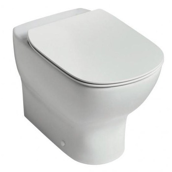 Vas de toaleta pe pardoseala Ideal Standard Tesi Aquablade pentru rezervor ingropat, cu capac subtire, inchidere lenta Vas de toaleta pe pardoseala Ideal Standard Tesi Aquablade pentru rezervor ingropat, cu capac subtire, inchidere lenta