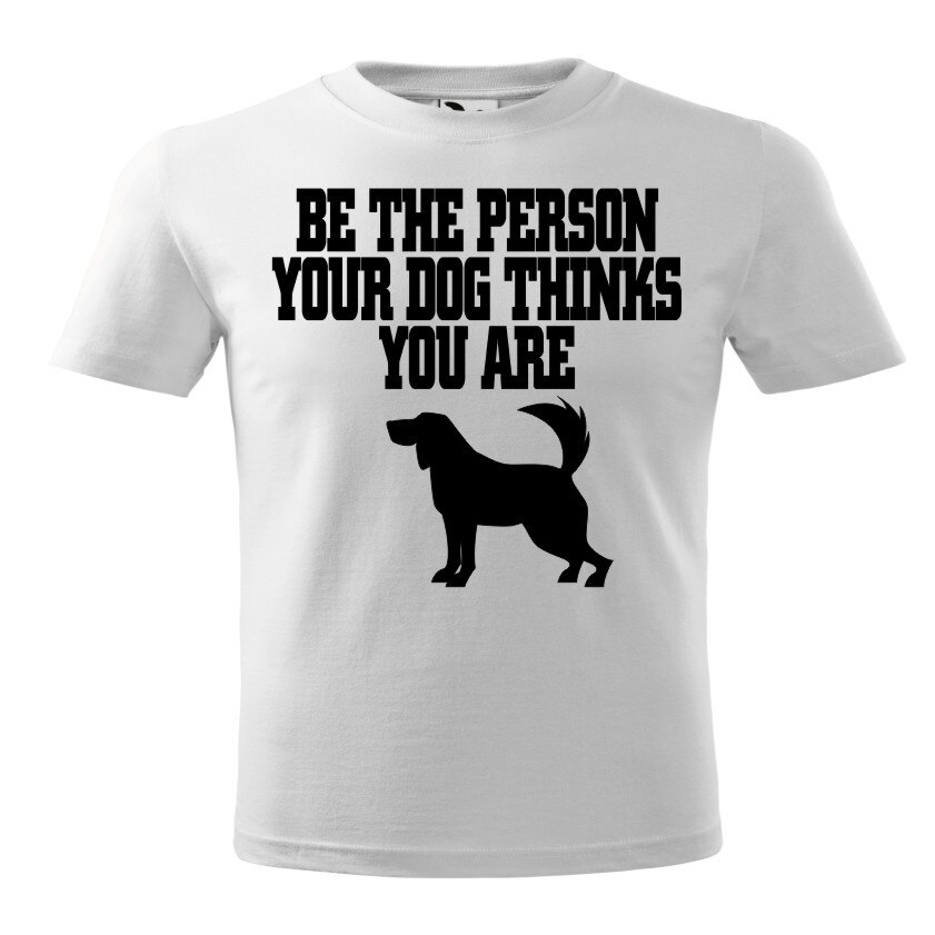Tricou alb personalizat Be the person