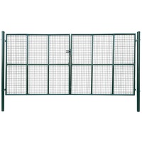 poarta cu plasa pentru gradina vidaxl otel acoperit cu pulbere 415 x 250 cm verde imagen 22_0_
0