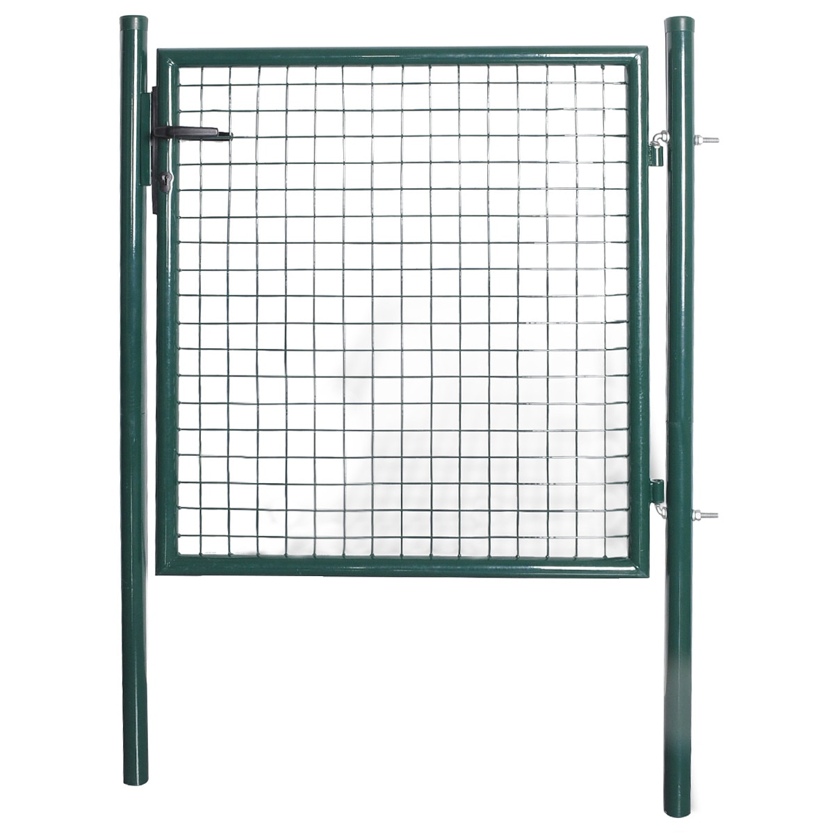 Poarta de gard, din otel acoperit cu pulbere, vidaXL, Verde, 100 x 150 cm