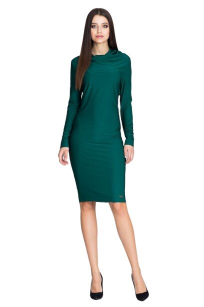 Rochie de zi model 116332 Figl , Verde, M