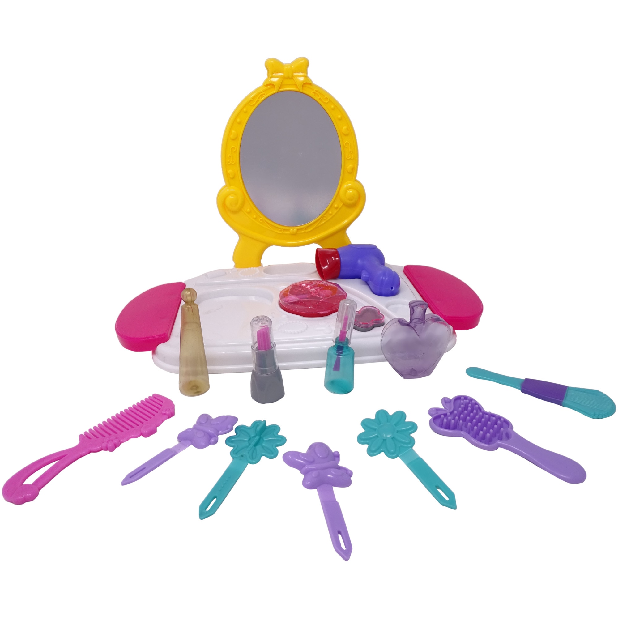 Masuta de toaleta pentru fetite, 21 de piese.