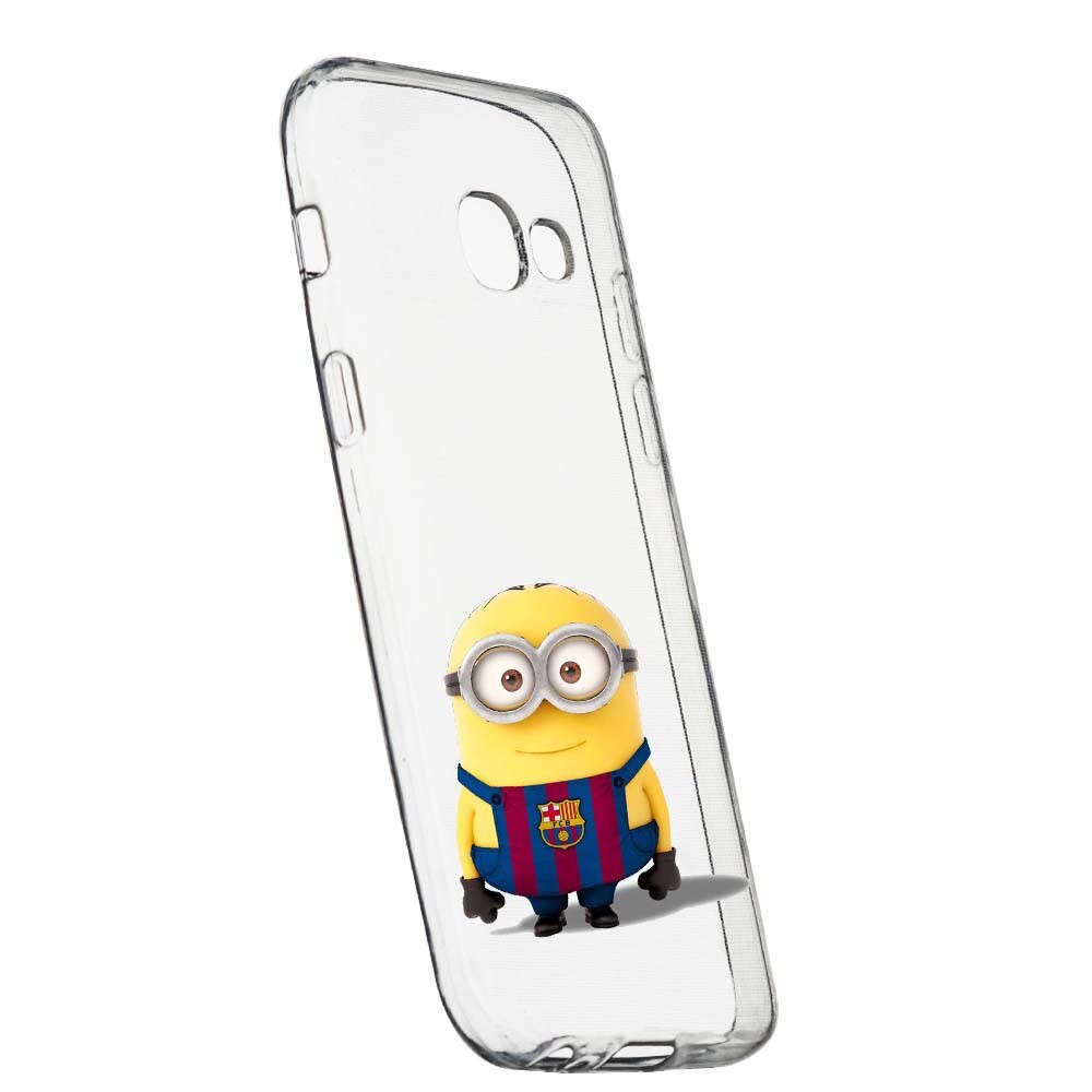 Husa de protectie Minion Football pentru Samsung Galaxy A5 2017, rezistenta la uzura, anti-alunecare, din silicon Premium, 212