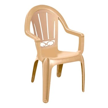 Scaun cu brate din masa plastica RAKI MILAS 89x53cm culoare bej Scaun cu brate din masa plastica RAKI MILAS 89x53cm culoare bej