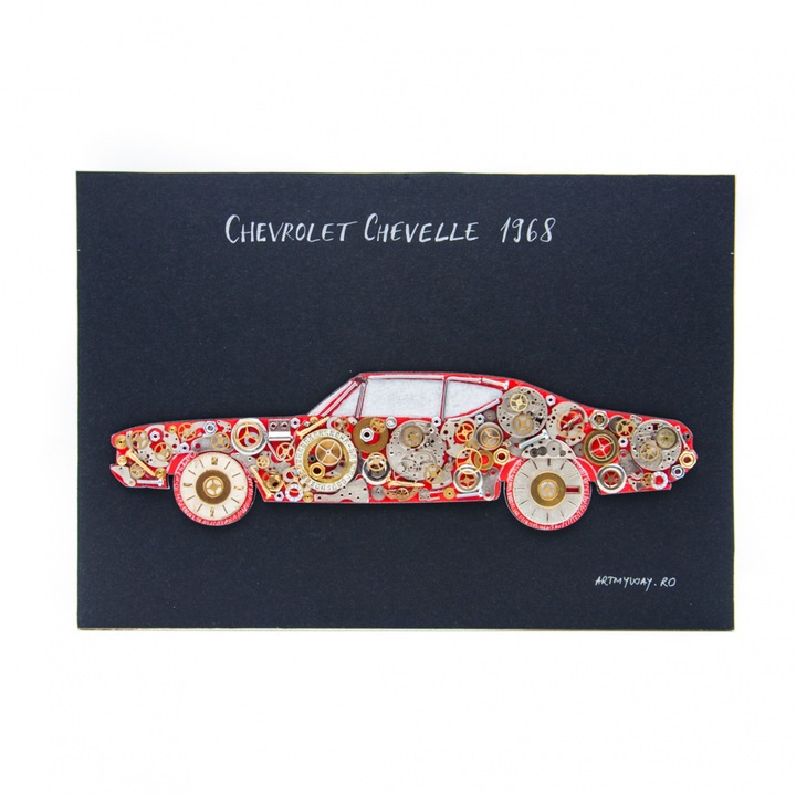 Картина CHEVROLET CHEVELLE 1968 - ART my Cars колекция