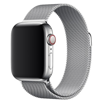 Curea magnetica Milanese Loop Compatibila cu Apple Watch 1/2/3/4, 44mm, Silver, bratara ceas Curea magnetica Milanese Loop Compatibila cu Apple Watch 1/2/3/4, 44mm, Silver, bratara ceas
